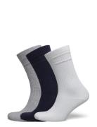 Tonal Logo Rib Socks 3-Pack GANT White