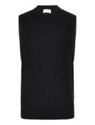 Man Chunky Rib Vest Davida Cashmere Black