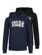 Jjecorp Logo Sweat Hood 2Pk Mp Noos Jnr Jack & J S Patterned