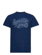 Vintage Script Indigo Ww Tee Superdry Blue