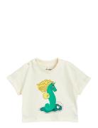 Unicorn Seahorse Sp Ss Tee Mini Rodini White