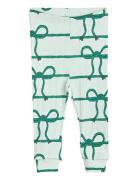 Rope Aop Baby Leggings Mini Rodini Green