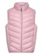 Waistcoat Quilted Color Kids Pink