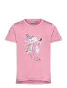 T-Shirt W. Print -S/S, Girl Color Kids Pink