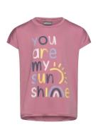 Long T-Shirt W. Print -S/S Color Kids Pink