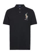 Classic Fit Big Pony Mesh Polo Shirt Polo Ralph Lauren Black