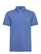 Slim Fit Mesh Polo Shirt Polo Ralph Lauren Blue