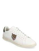 Heritage Court Ii Tiger Leather Sneaker Polo Ralph Lauren White