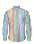 Slim Fit Striped Oxford Shirt Polo Ralph Lauren Green