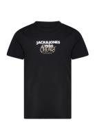 Jorbushwick Tee Ss Crew Neck Fst Jnr Jack & J S Black