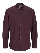 Jjeoxford Shirt Ls Noos Jack & J S Burgundy