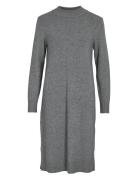 Viril Crew Neck L/S Midi Dress - Noos Vila Grey