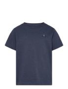 Regular Fit Badge T-Shirt - Gots/Ve Knowledge Cotton Apparel Navy