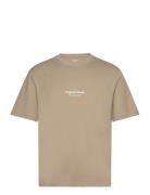 Jorvesterbro Tee Ss Crew Neck Noos Jack & J S Beige