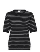 Kalizza Striped Knit Kaffe Black