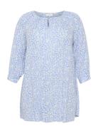 Kcami Tunic 3/4 Printed Kaffe Curve Blue