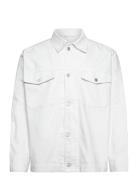 Hunt Ecru Denim Overshirt J. Lindeberg White