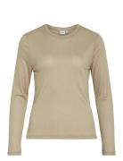 Vialexia O-Neck L/S Top - Noos Vila Khaki