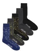 Jacmelted Smile Socks 5 Pack Jnr Jack & J S Patterned