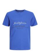 Jjgreat B2S Logo Tee Ss Ln Jnr Jack & J S Blue