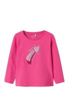 Nmfvix Ls Top Name It Pink