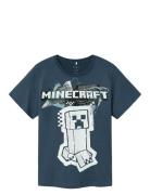 Nkmjin Minecraft Ss Top Box Noos Bfu Name It Blue