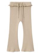 Nmfsophia Slim Bootcut Leggings Lil Lil'Atelier Beige