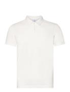 Slim-Fit Cotton Piqué Textured Polo Shirt Mango White