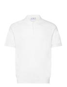 Fine-Knit Polo Shirt Mango White