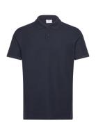 100% Cotton Pique Polo Shirt Mango Navy