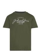 Jjferris Tee Ss Crew Neck Jnr Jack & J S Khaki