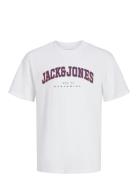 Jjecaleb Varsity Tee Ss O-Neck Noos Jnr Jack & J S White