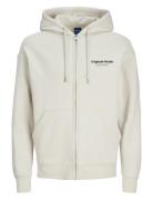 Jorvesterbro Sweat Zip Hood Noos Jack & J S Cream