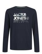 Jjluke Tee Ls Crew Neck Mni Jack & J S Navy