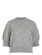 Vibiola 3/4 Sleeve Knit Top #6 Vila Grey