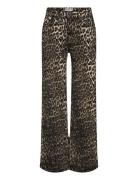 Onljuicy-Anlie Hw Wide Aop Pant Pnt ONLY Brown