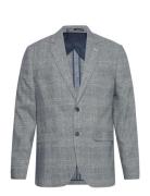 Slhreg-Kane Linen Check Blz Selected Homme Grey