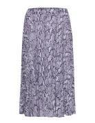 Sat Snake Plted Skirt Michael Kors Purple