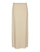 Vmmathilde Mr Straight Maxi Skirt D1 Vero Moda Beige