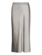 Hana Satin Silk Skirt Ahlvar Gallery Grey