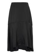 Bonnie Midi Skirt With Frill Malina Black