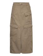 Aubreygz Hw Long Skirt Gestuz Khaki