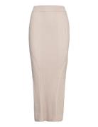 Iconic Rib Maxi Skirt Calvin Klein Beige