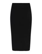 Yasassi Hw Midi Knit Skirt S. Noos YAS Black