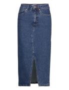 Vmveri Hr Calf Denim Skirt Ga Mix Noos Vero Moda Blue