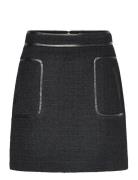 Paige Boucle Wool Blend Mini Skirt Malina Black