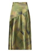 Laura Satin Skirt Hosbjerg Green