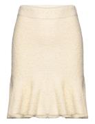 Elsie Alpaca Knitted Mini Skirt Malina Cream