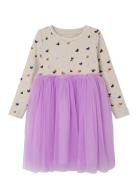 Nmflucky Ls Tulle Dress Name It Purple