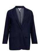 Objjune Re Ls Denim Blazer E Div Object Navy